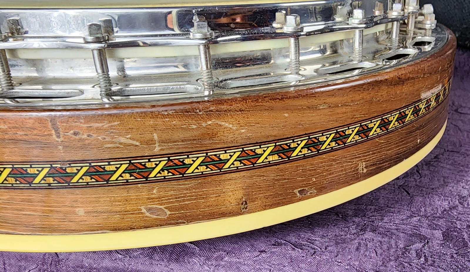 Vintage 1920s S.S. Stewart "Wondertone" 19-Fret Tenor Banjo with Original Case — photo 11