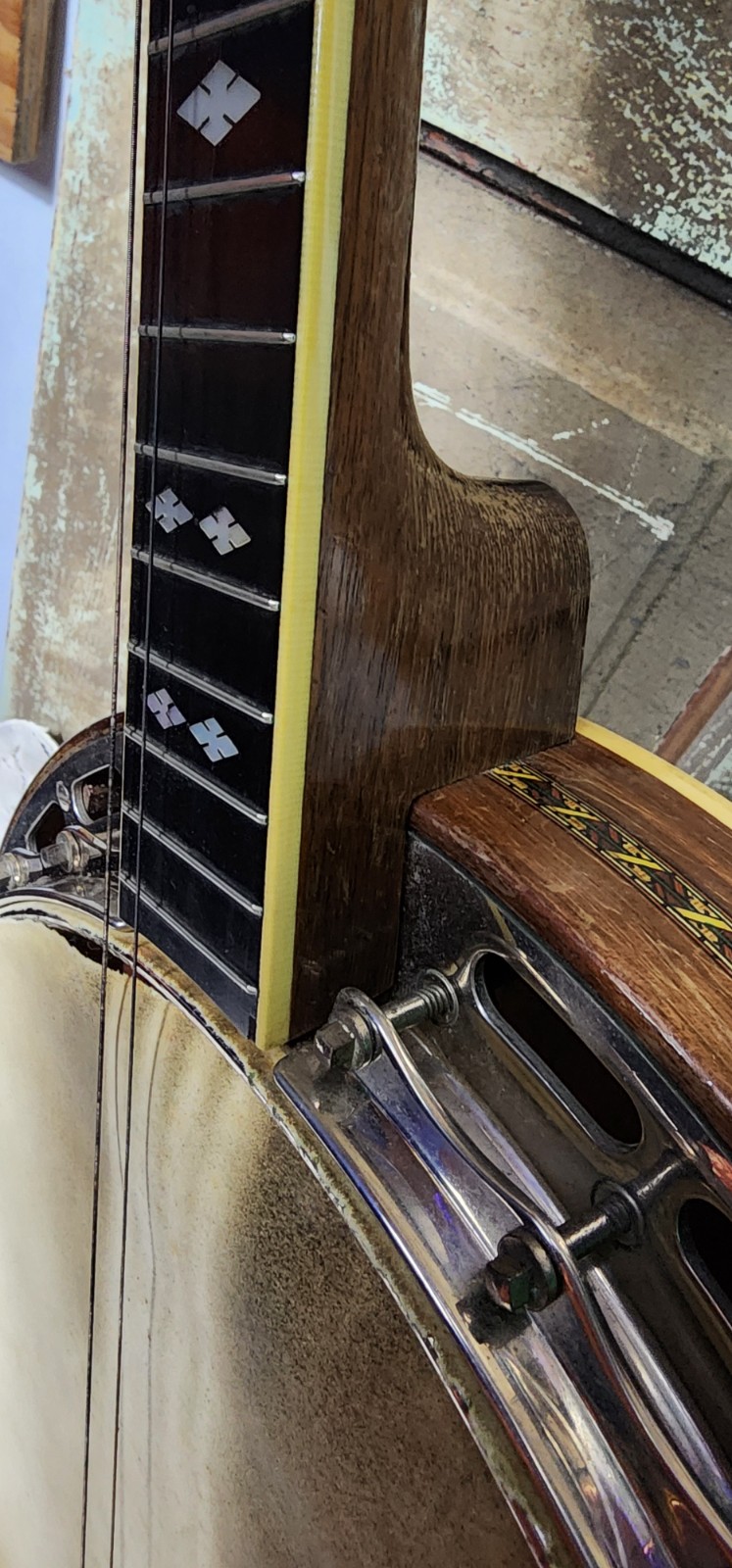 Vintage 1920s S.S. Stewart "Wondertone" 19-Fret Tenor Banjo with Original Case — photo 6