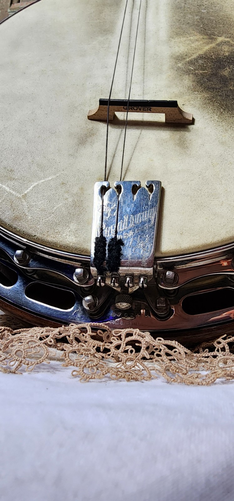Vintage 1920s S.S. Stewart "Wondertone" 19-Fret Tenor Banjo with Original Case — photo 8